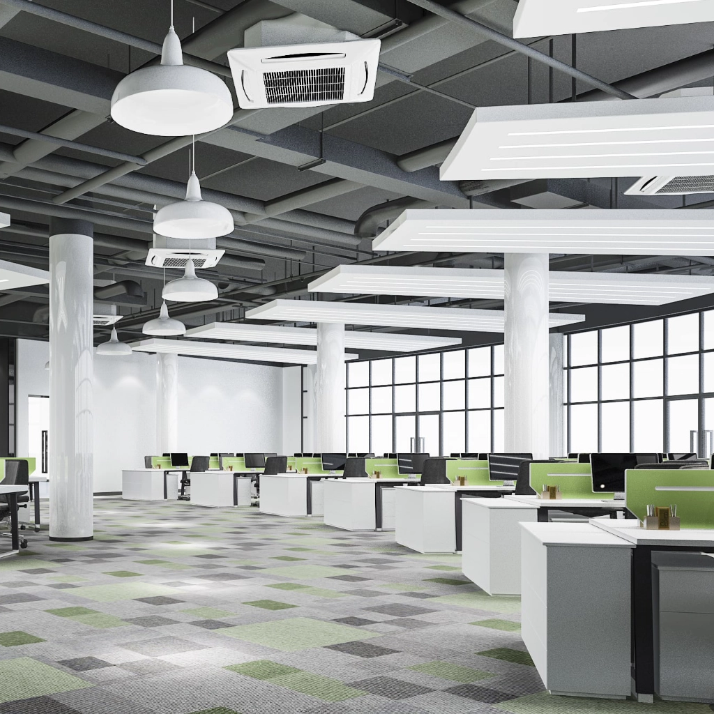 3d rendering business meeting and green working ro | National Floors Direct