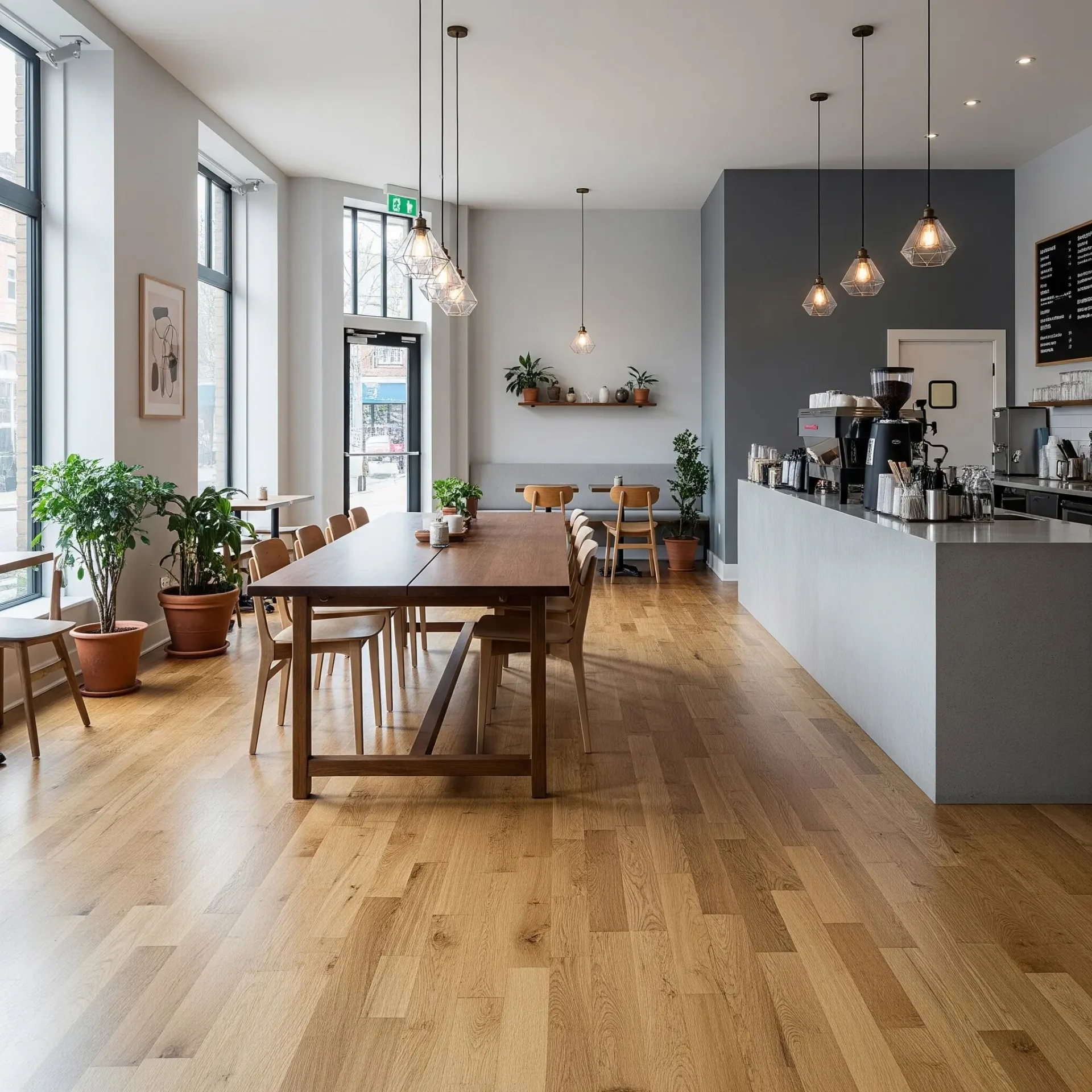 Commercial hardwood flooring in modern code