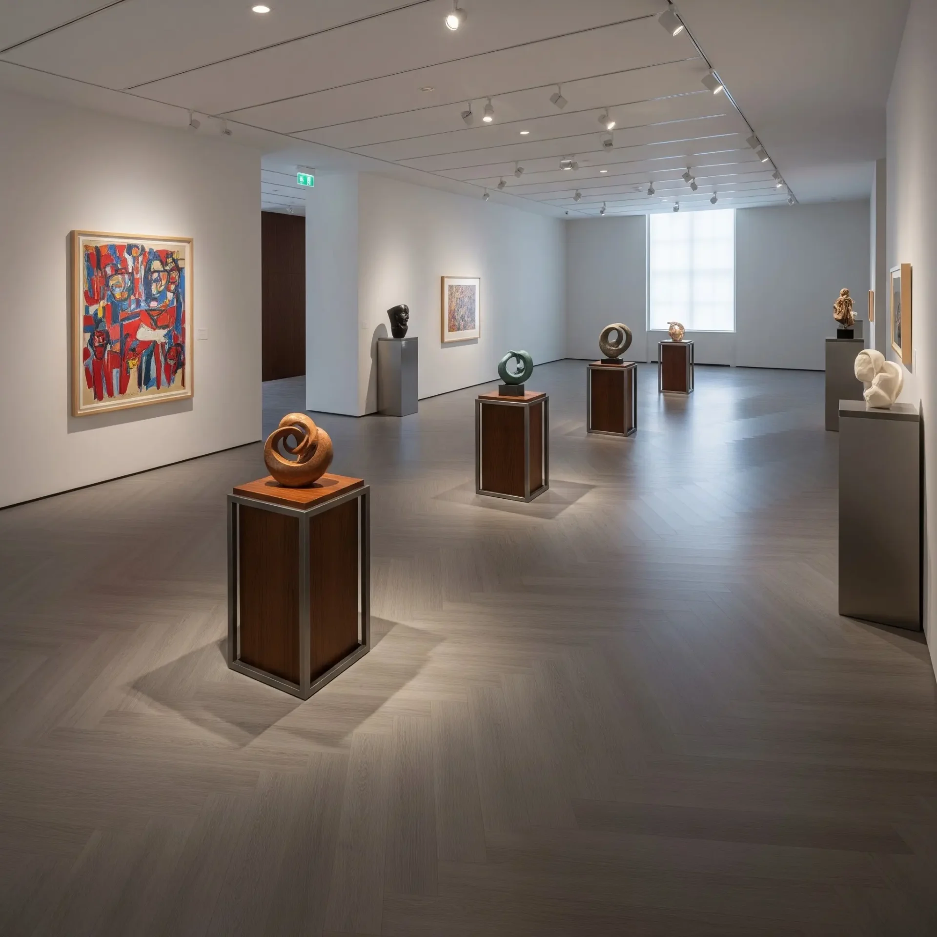 Commercial luxury vinyl in museum spaces